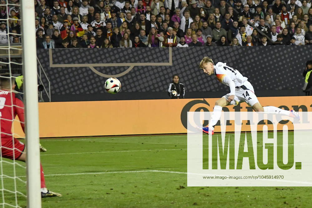 Penalty area scene goal chance by Maximilian Beier 14, Germany 03 06 2024 International soccer match Germany vs Ukraine, Max Morlock Stadium, Nuremberg, Bayern Germany