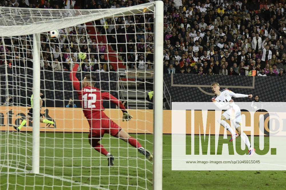 Penalty area scene goal chance by Maximilian Beier 14, Germany 03 06 2024 International soccer match Germany vs Ukraine, Max Morlock Stadium, Nuremberg, Bayern Germany