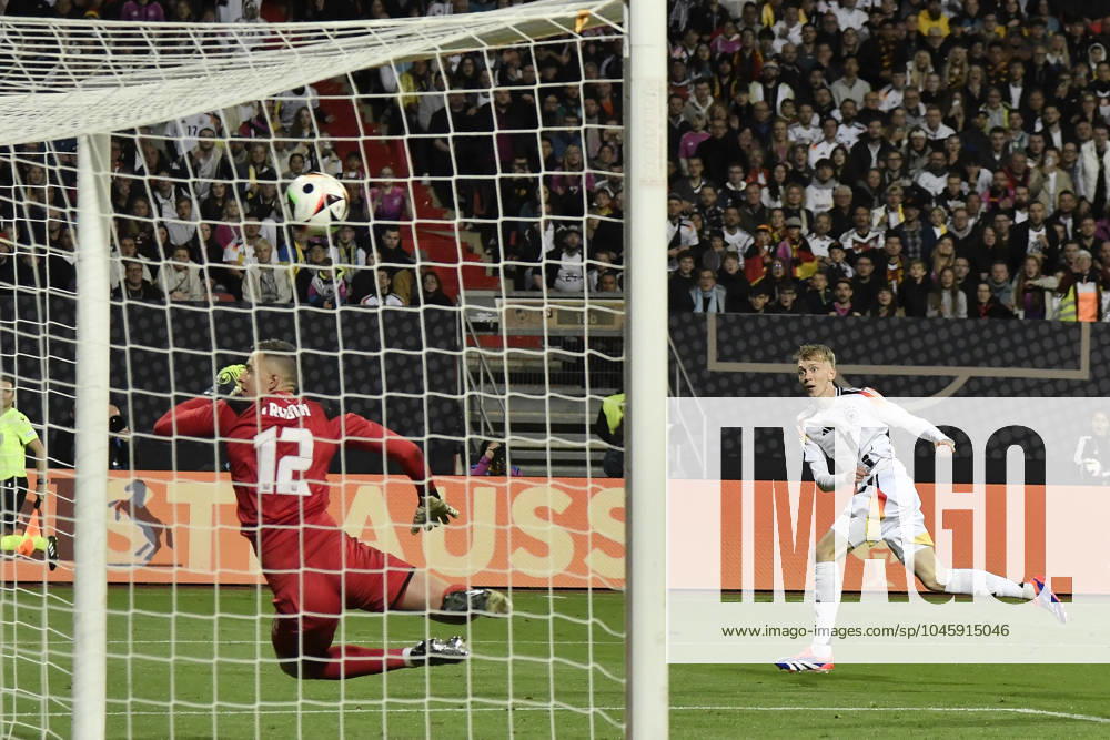 Penalty area scene goal chance by Maximilian Beier 14, Germany 03 06 2024 International soccer match Germany vs Ukraine, Max Morlock Stadium, Nuremberg, Bayern Germany