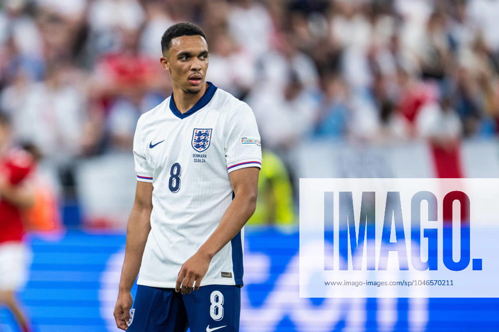 Trent Alexander Arnold of England during the UEFA Euro 2024 Football Championship match between Denmark and England on June 20, 2024 in Frankfurt Photo Mathias Bergeld BILDBYRAN code MB MB0939 fotboll football soccer fotballs em europamästerskap em uefa euro uefa european football championship euro 2024 danmark denmark england bbeng