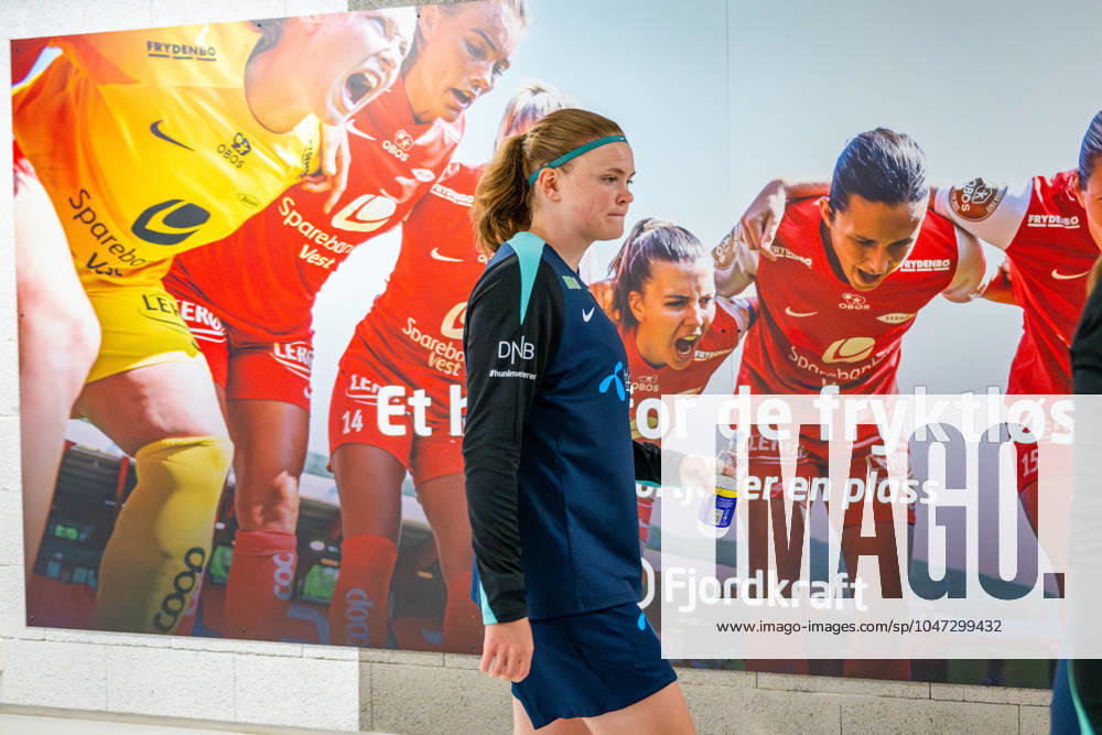 Signe Gaupset of the Norwegian women s national football team after a training session on July 10, 2024 in Bergen Photo Vegard Grott BILDBYRAN kod VG VG0624 bbeng fotboll football soccer fotball norge norway women dam uefa euro qualifier em kvalifisering kvinner em kvalik em kval träning practice training trening