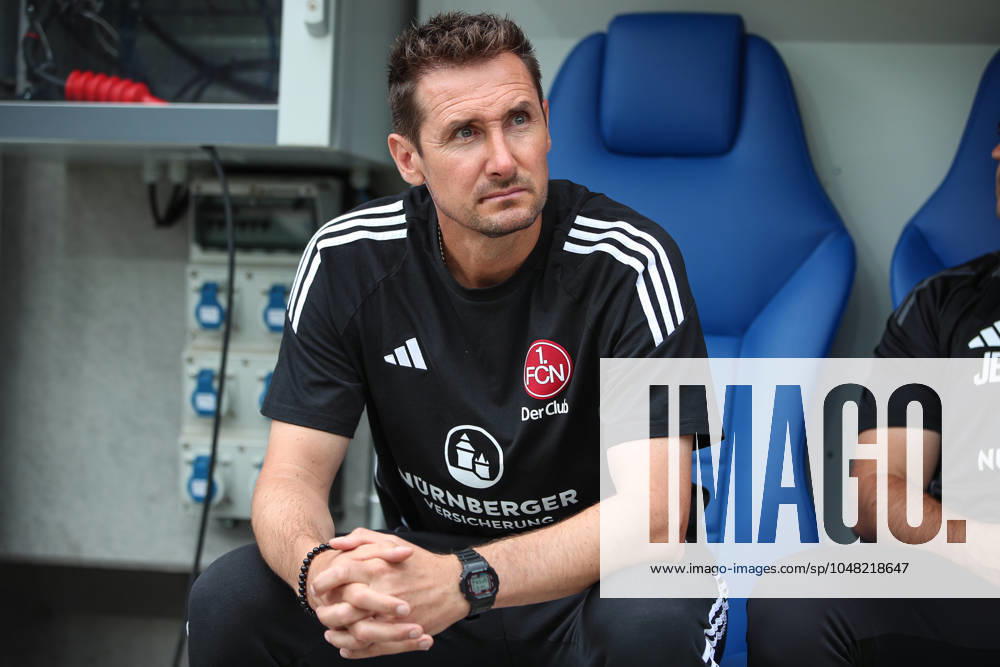 Miroslav Klose 1 FC Nuernberg, Head Coach Karlsruher SC vs 1 FC Nuernberg, Football, 2 Liga, 1 Matchday, 2024 2025, 03 08 2024 , DFL REGULATIONS PROHIBIT ANY USE OF PHOTOGRAPHS AS IMAGE SEQUENCES AND OR QUASI VIDEO Karlsruher SC vs 1 FC Nuernberg, Football, 2 Liga, 1 Matchday, 2024 2025, 03 08 2024 Karlsruhe