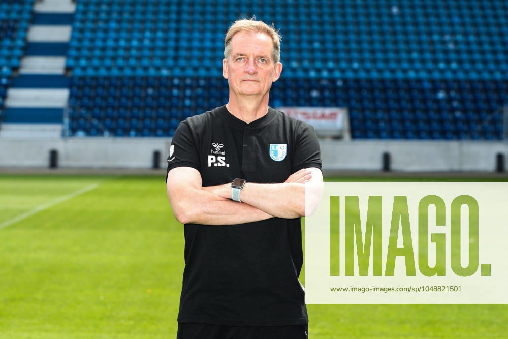 Coach Petrik Sander, 1 FC Magdeburg Soccer NOFV Oberliga Süd portrait appointment 2023 2024 official photo appointment 1 FC Magdeburg U23 in the MDCC Arena in Magdeburg portrait, portrait, single picture, Germany, Soccer, Men, GER, 26 07 2023 Christian Schroedter