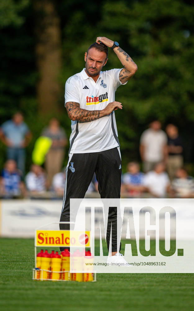 Football, Season 2024 2025, Niederrheinpokal 20 08 2023, 01 Round, Men, BW Dingden white vs MSV Duisburg black Dietmar Hirsch Coach MSV Duisburg , Hamminkeln Sportanlage BW Dingden Nordrhein Westfalen Germany 240820_fb_bw-dingden_msv-duisburg_32283