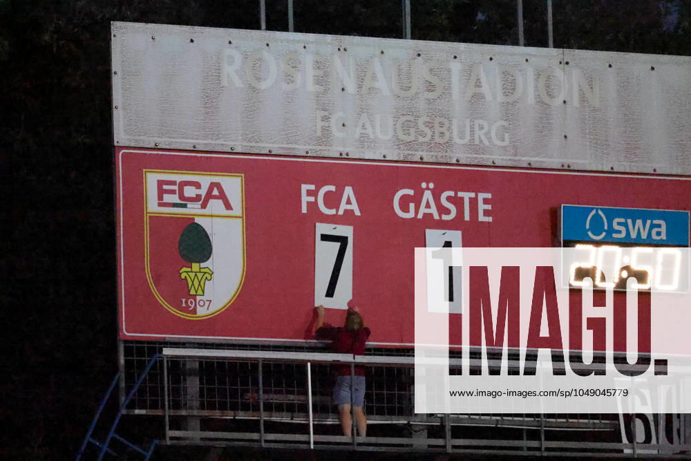 Final score 7 1 on the scoreboard FC Augsburg II vs SpVgg Ansbach, matchday 6