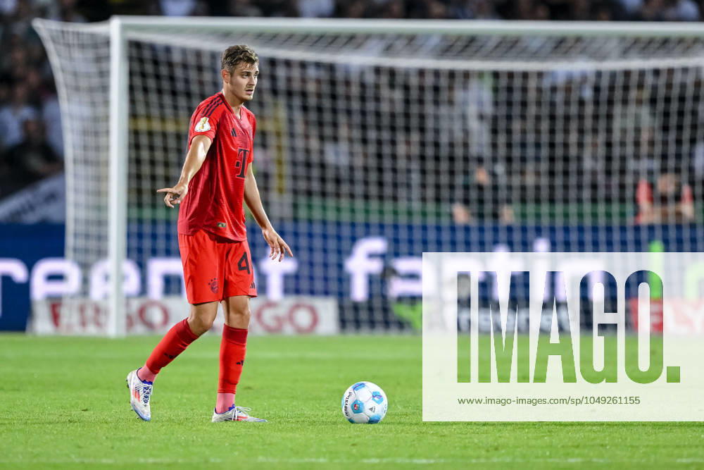 Josip Stanisic FC Bayern Muenchen in action, on the ball, single action during the DFB Pokal First Round match between SSV Ulm 1846 Fussball and FC Bayern Muenchen at Donaustadion on August 16, 2024 in Ulm, Germany Photo by Harry Langer DeFodi Images Josip Stanisic FC Bayern Muenchen controls the Ball during the DFB Pokal First Round match between SSV Ulm 1846 Fussball and FC Bayern Muenchen at Donaustadion on August 16, 2024 in Ulm, Germany Photo by Harry Langer DeFodi Images DFB DFL REGULATIONS PROHIBIT ANY USE OF PHOTOGRAPHS AS IMAGE SEQUENCES AND OR QUASI VIDEO Photo by Harry Langer DeFodi Images DFB DFL REGULATIONS PROHIBIT ANY USE OF PHOTOGRAPHS AS IMAGE SEQUENCES AND OR QUASI VIDEO Defodi 541 SSVFCB240816 233 Defodi-541 DFB DFL REGULATIONS PROHIBIT ANY USE OF PHOTOGRAPHS AS IMAGE SEQUENCES AND OR QUASI-VIDEO.