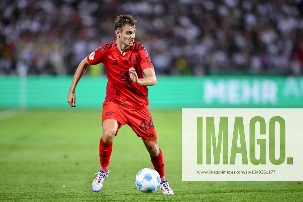 Josip Stanisic FC Bayern Muenchen in action, on the ball, single action during the DFB Pokal First Round match between SSV Ulm 1846 Fussball and FC Bayern Muenchen at Donaustadion on August 16, 2024 in Ulm, Germany Photo by Harry Langer DeFodi Images Josip Stanisic FC Bayern Muenchen controls the Ball during the DFB Pokal First Round match between SSV Ulm 1846 Fussball and FC Bayern Muenchen at Donaustadion on August 16, 2024 in Ulm, Germany Photo by Harry Langer DeFodi Images DFB DFL REGULATIONS PROHIBIT ANY USE OF PHOTOGRAPHS AS IMAGE SEQUENCES AND OR QUASI VIDEO Photo by Harry Langer DeFodi Images DFB DFL REGULATIONS PROHIBIT ANY USE OF PHOTOGRAPHS AS IMAGE SEQUENCES AND OR QUASI VIDEO Defodi 541 SSVFCB240816 270 Defodi-541 DFB DFL REGULATIONS PROHIBIT ANY USE OF PHOTOGRAPHS AS IMAGE SEQUENCES AND OR QUASI-VIDEO.