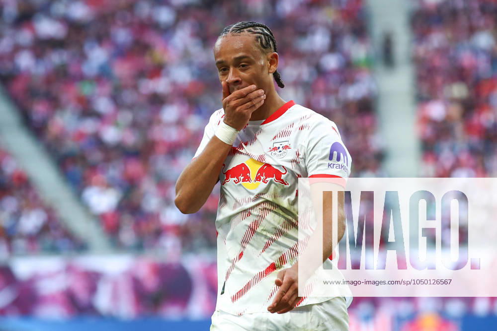 Fußball 1 Bundesliga, RB Leipzig 1 FC Union Berlin, v l Xavi Simons Leipzig, 10 enttaeuscht, enttäuscht, schaut enttaeuscht, niedergeschlagen, disappointed Leipzig