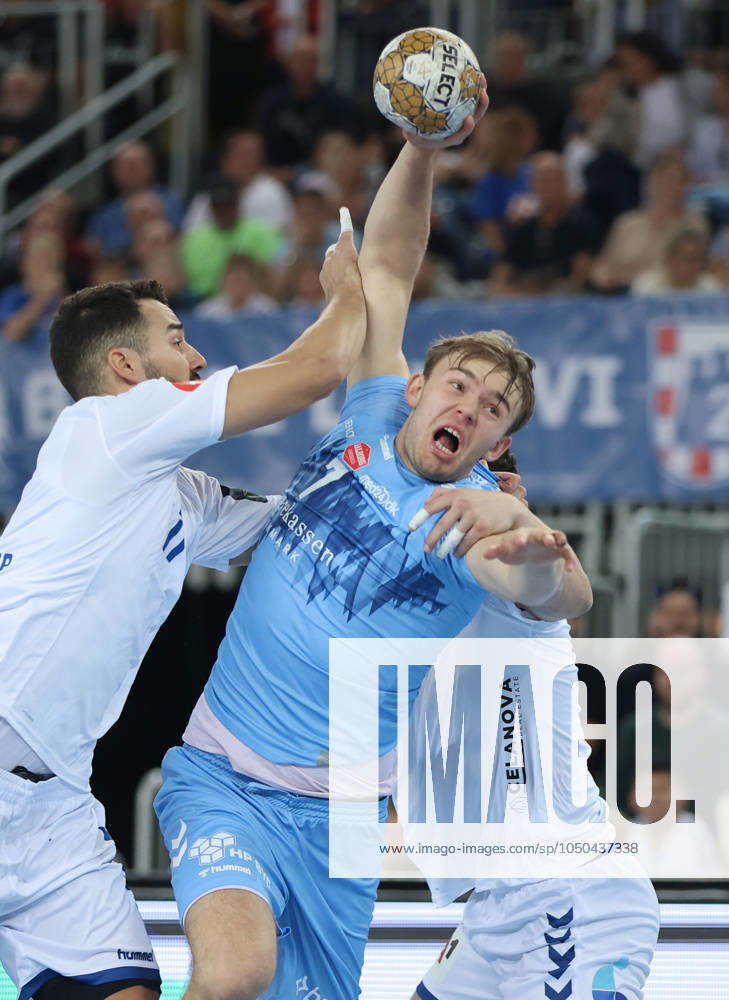 HC Zagreb v Aalborg Handbold - EHF Champions League ZAGREB, CROATIA - SEPTEMBER 18: Thomas Arnoldsen of Aalborg Handbold in action during EHF Champions League Group Phase match between HC Zagreb and Aalborg Handbold at Arena Zagreb on September 18, 2024 in Zagreb, Croatia. SanjinxStrukic PIXSELL
