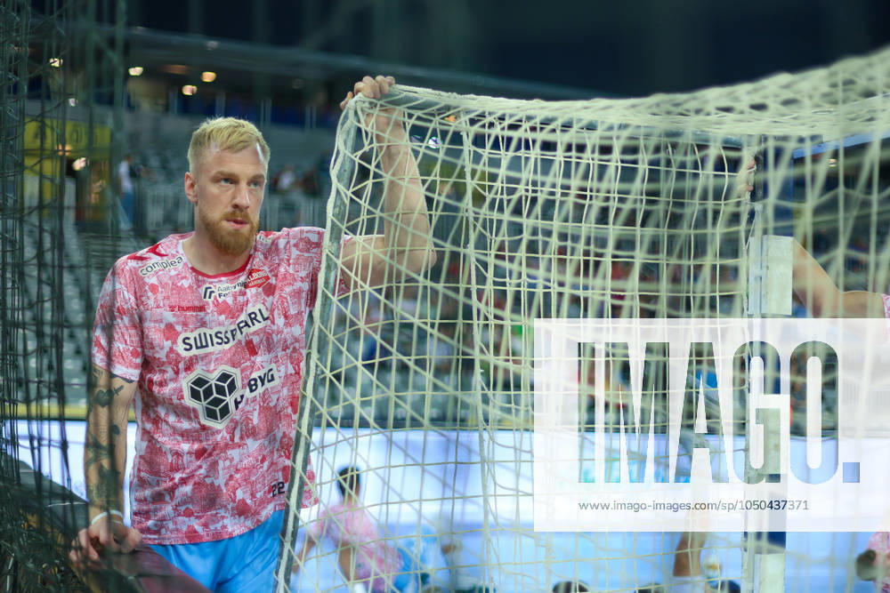HC Zagreb v Aalborg Handbold - EHF Champions League ZAGREB, CROATIA - SEPTEMBER 18: Rene Antonsen of Aalborg Handbold warm up ahead EHF Champions League Group Phase match between HC Zagreb and Aalborg Handbold at Arena Zagreb on September 18, 2024 in Zagreb, Croatia. SanjinxStrukic PIXSELL