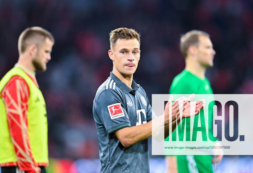 Joshua Kimmich FC Bayern Muenchen gestures, Bundesliga, FC Bayern München v Bayer 04 Leverkusen, Allianz Arena on September 28, 2024 in Munich, Germany Photo by Silas Schueller DeFodi Images Joshua Kimmich FC Bayern Muenchen gestures, Bundesliga, FC Bayern München v Bayer 04 Leverkusen, Allianz Arena on September 28, 2024 in Munich, Germany Photo by Silas Schueller DeFodi Images DFL regulations prohibit any use of photographs as image sequences and or quasi video Defodi 738 738 FCBLEV 20240928 239 Defodi-738 DFL regulations prohibit any use of photographs as image sequences and or quasi-video.