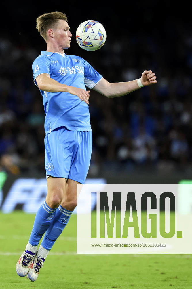 Scott McTominay of SSC Napoli in action during the Serie A football match between SSC Napoli and AC Monza at Diego Armando Maradona stadium in Napoli (Italy), September 29, 2024. cesarexpurini