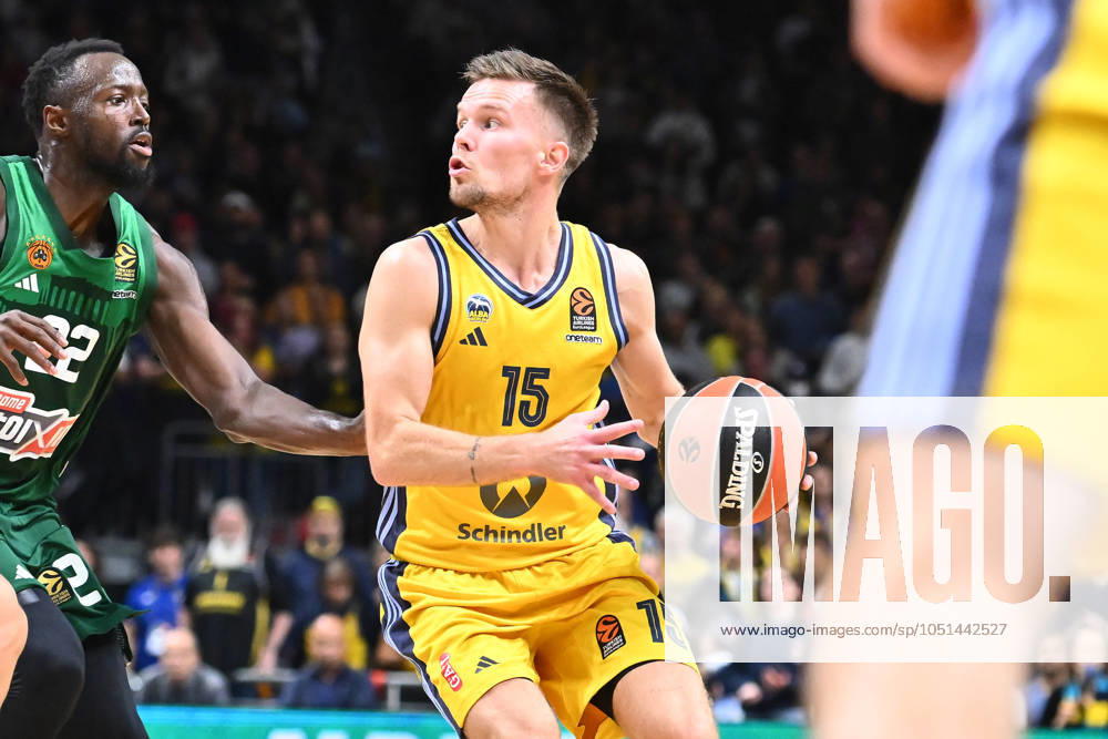 Martin Hermannsson ALBA Berlin, 15 GER, ALBA Berlin v Panathinaikos AKTOR Athens, basketball, EuroLeague, season 2024 2025, 1 matchday, 03 10 2024 GER, ALBA Berlin v Panathinaikos AKTOR Athens, basketball, EuroLeague, season 2024 2025, 1 matchday, 03 10 2024 Berlin