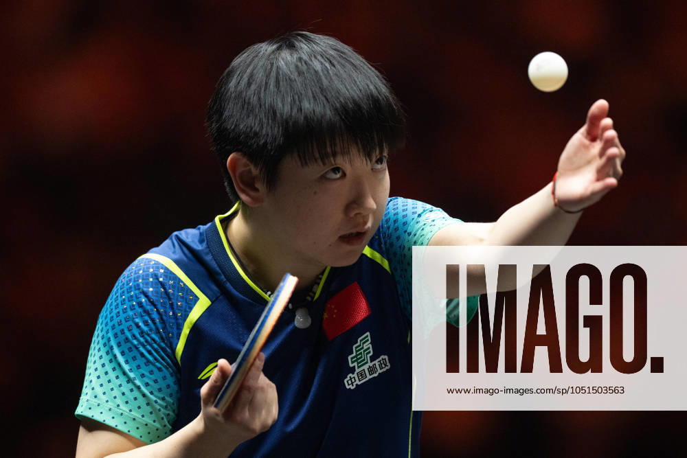 (241004) -- BEIJING, Oct. 4, 2024 -- Sun Yingsha serves during the women s singles quarterfinal match between Sun Yingsha of China and Ito Mima of Japan at 2024 World Table tennis, Tischtennis (WTT) China Smash in Beijing, China, Oct. 4, 2024. ) (SP)CHINA-BEIJING-TABLE TENNIS-WTT-CHINA SMASH-WOMEN S SINGLES (CN) XiaoxYijiu