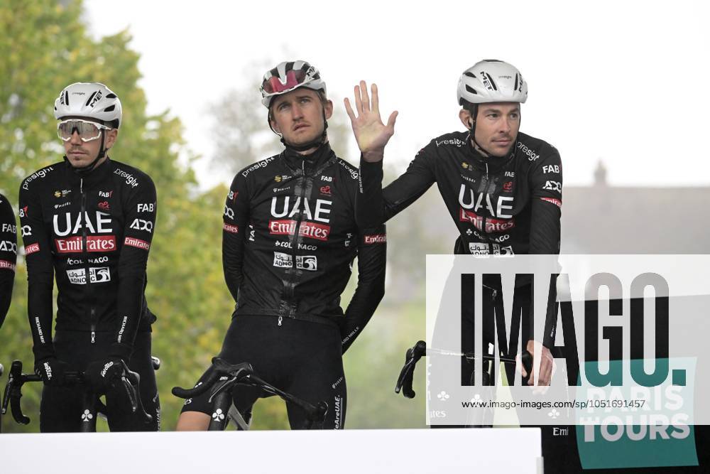 Paris-Tours cycling race 2024 TOURS, FRANCE - OCTOBER 06 : Laengen Vegard Stake (NOR) of UAE Team Emirates during the UCI Pro Series Paris-Tours cycling race with start in Chartres and finish in Tours (214km) on October 6, 2024 in Tours, France, 06 10 2024 Tours France