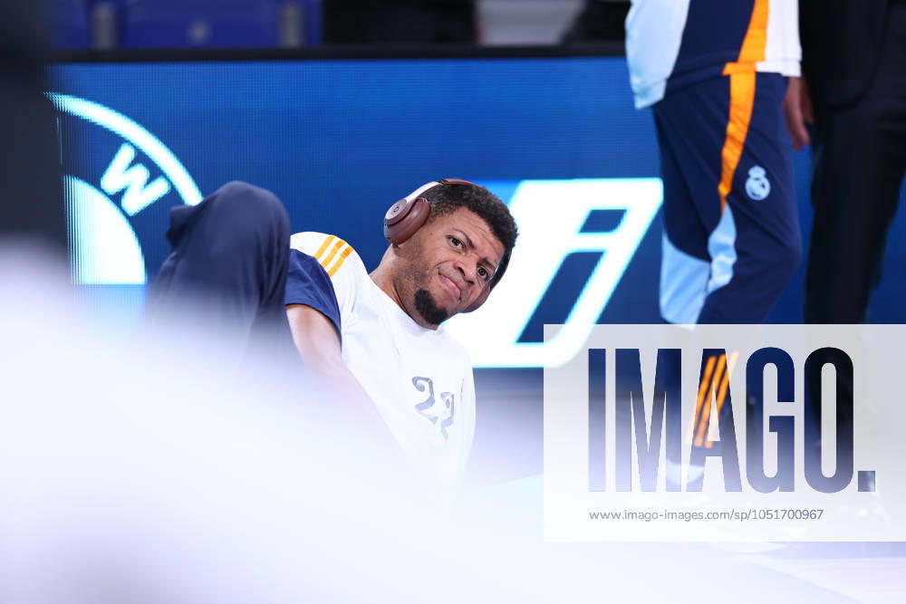Walter Samuel Tavares da Veiga of Real Madrid looks on during the Spanish League, Liga ACB Endesa, basketball match played between Real Madrid and Casademont Zaragoza at WiZink Center on October 6, 2024 in Madrid, Spain. Madrid SPAIN - ZUMAa181 20241006_zaa_a181_001