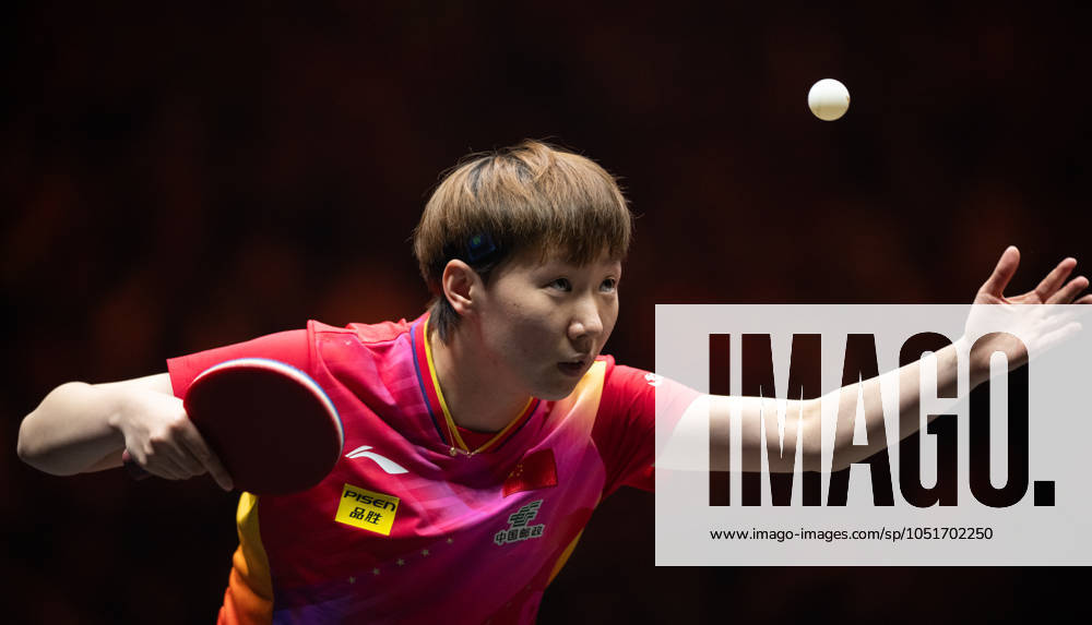 (241006) -- BEIJING, Oct. 6, 2024 -- Wang Manyu of China serves during the women s singles final match against Sun Yingsha of China at 2024 World Table tennis, Tischtennis (WTT) China Smash in Beijing, China, Oct. 6, 2024. ) (SP)CHINA-BEIJING-TABLE TENNIS-WTT-CHINA SMASH-WOMEN S SINGLES(CN) XiaoxYijiu