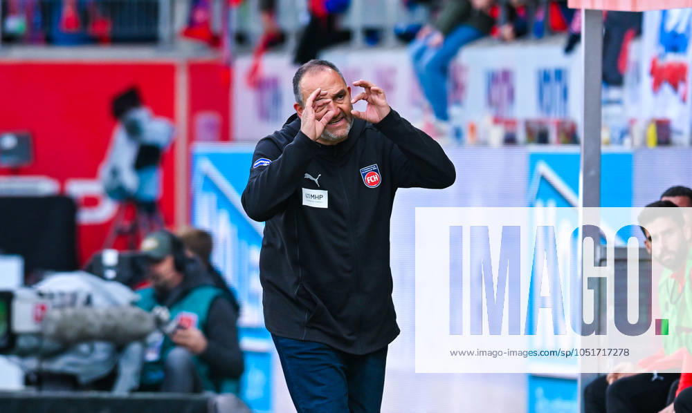 Coach Frank Schmidt 1 FC Heidenheim gestures, Bundesliga, 1 FC Heidenheim v RB Leipzig, Voith Arena on October 06, 2024 in Heidenheim, Germany Photo by Silas Schueller DeFodi Images Coach Frank Schmidt 1 FC Heidenheim gestures, Bundesliga, 1 FC Heidenheim v RB Leipzig, Voith Arena on October 6, 2024 in Heidenheim, Germany Photo by Silas Schueller DeFodi Images DFL regulations prohibit any use of photographs as image sequences and or quasi video Defodi 738 738 HEIRBL 20241006 209 Defodi-738 DFL regulations prohibit any use of photographs as image sequences and or quasi-video.