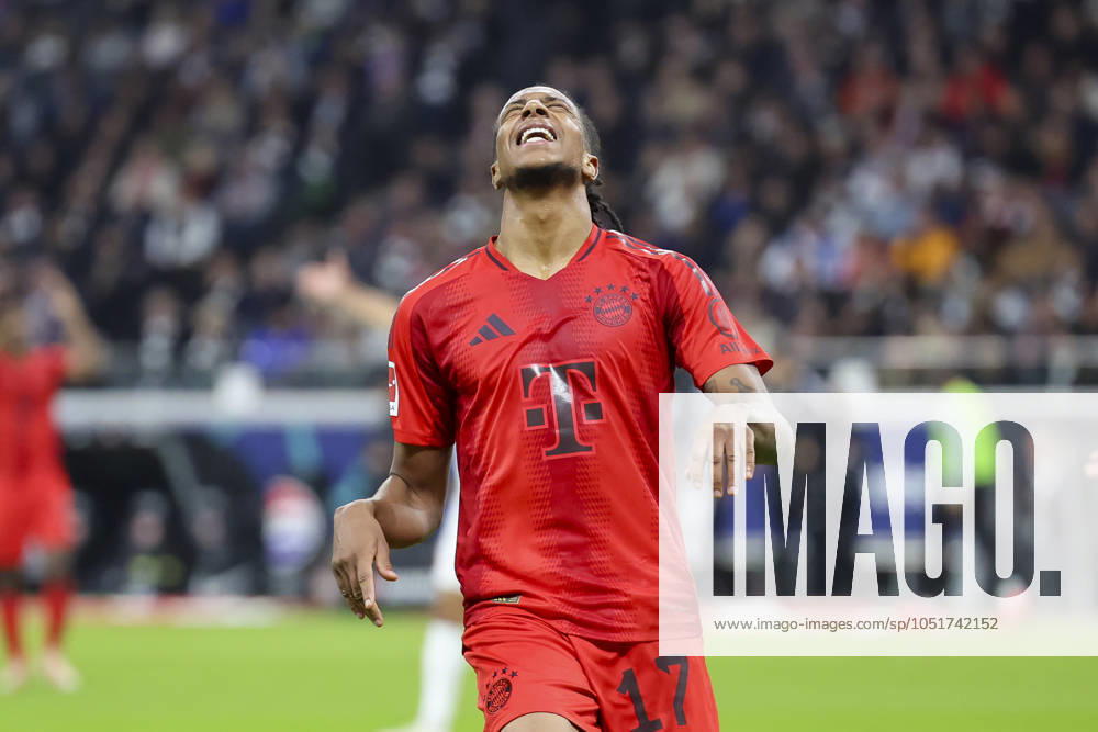 Michael Olise FC Bayern Muenchen looks disappointed, Bundesliga, Eintracht Frankfurt v FC Bayern München, Deutsche Bank Park, October 06, 2024 in Frankfurt am Main, Germany Photo by Marco Steinbrenner DeFodi Images Michael Olise FC Bayern Muenchen looks disappointed, Bundesliga, Eintracht Frankfurt v FC Bayern München, Deutsche Bank Park, October 6, 2024 in Frankfurt am Main, Germany Photo by Marco Steinbrenner DeFodi Images DFL regulations prohibit any use of photographs as image sequences and or quasi video Defodi 700 frank muenchen 202401006 107 Defodi-700 DFL regulations prohibit any use of photographs as image sequences and or quasi-video.