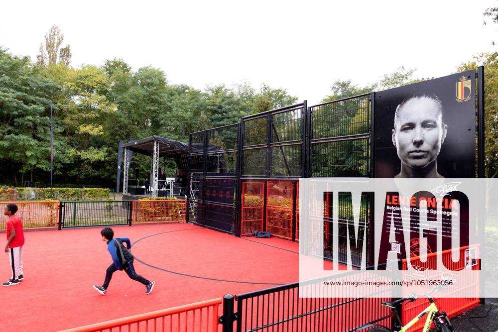 Illustration picture taken during the opening of a Belgian Red Court soccer field for youths in Borgerhout, Antwerp on Wednesday 09 October 2024. The Royal Belgian Football Association sponsors the opening of soccer courts in the whole country. WARDxVANDAEL x102224661x