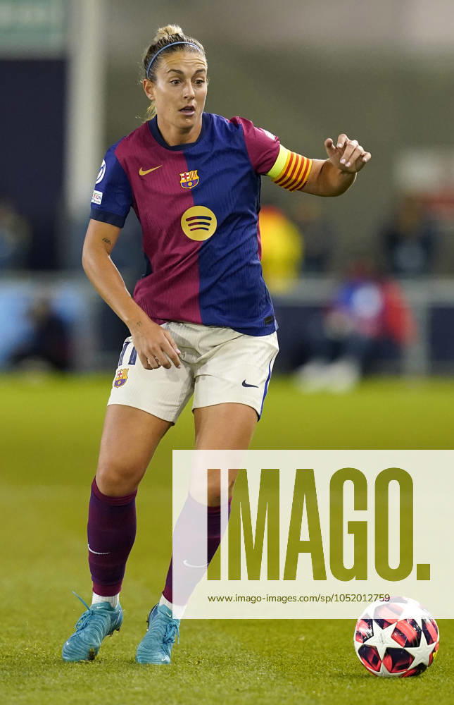 Manchester, England, 9th October 2024. Alexia Putellas of Barcelona during the UEFA Womens Champions League match at the Academy Stadium, Manchester. Picture credit should read: Andrew Yates Sportimage . SPI-3368-0034