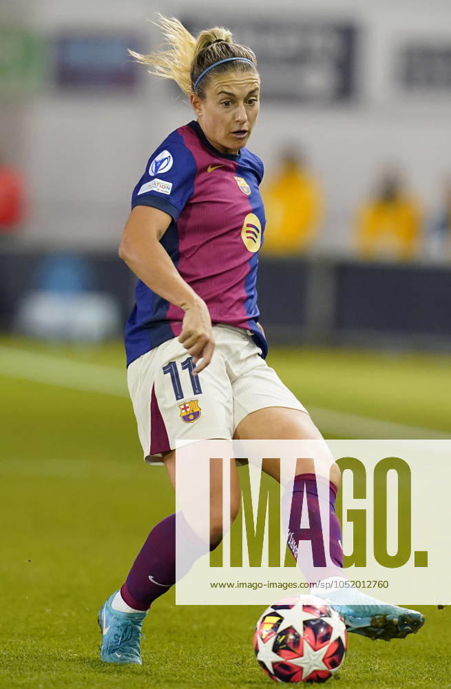 Manchester, England, 9th October 2024. Alexia Putellas of Barcelona during the UEFA Womens Champions League match at the Academy Stadium, Manchester. Picture credit should read: Andrew Yates Sportimage . SPI-3368-0035