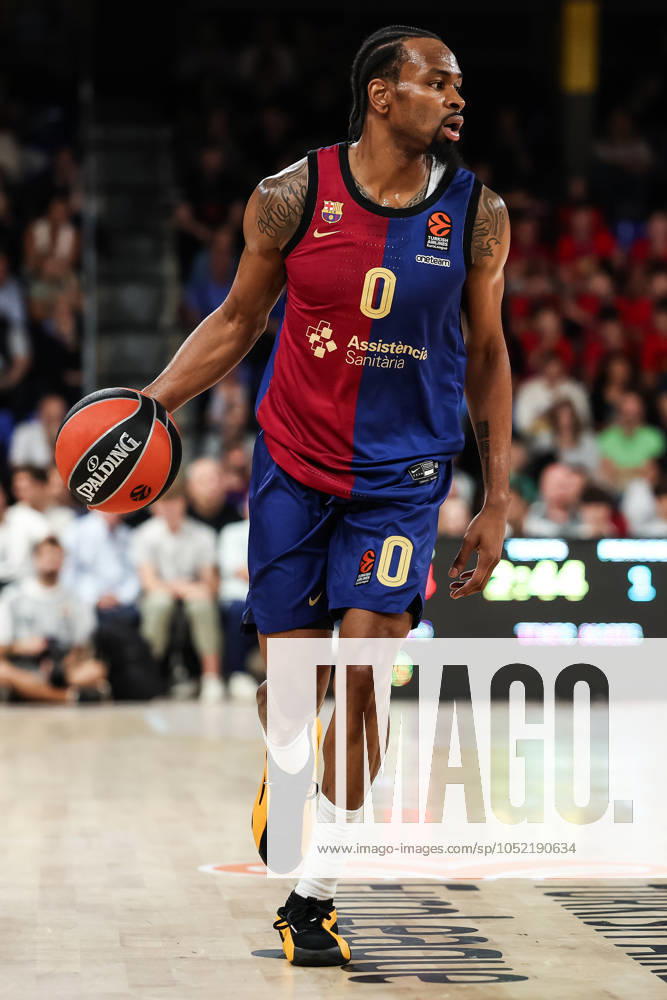 Kevin Punter of FC Barcelona, Barca in action during the Turkish Airlines Euroleague, match played between FC Barcelona and Alba Berlin at Palau Blaugrana on October 11, 2024 in Barcelona, Spain. Barcelona Spain - ZUMAa181 20241011_zaa_a181_046