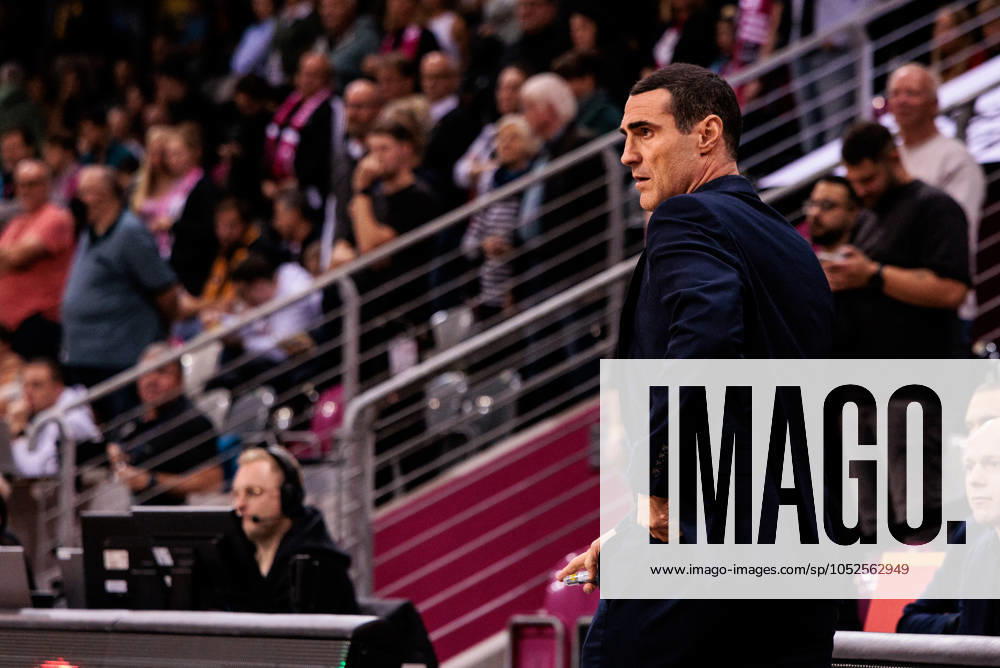 Basketball Champions League, Telekom Baskets Bonn vs AEK Betsson BC, 15 10 2024 Roel Moors Coach Telekom Baskets Bonn Basketball Champions League, Telekom Baskets Bonn vs AEK Betsson BC, Bonn, Telekom Dome on 15 10 2024
