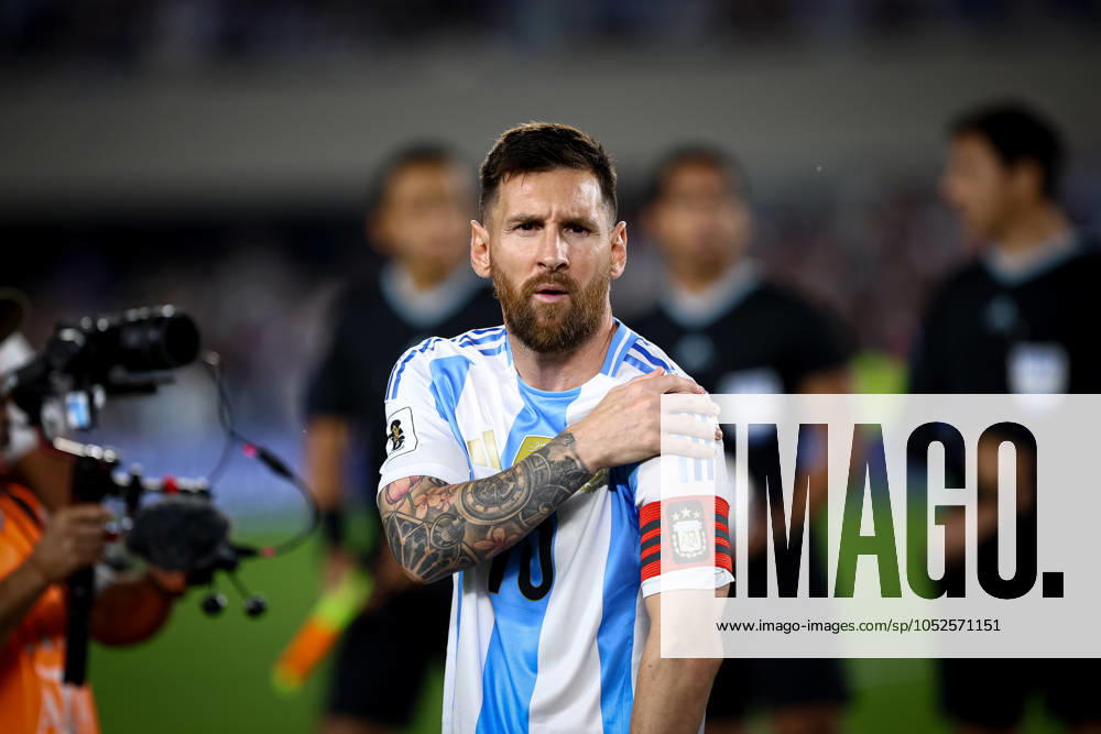 Lionel Messi of Argentina seen during the match between Argentina and Bolivia as part of FIFA World Cup, WM, Weltmeisterschaft, Fussball 2026 Qualifiers at Estadio Mas Monumental, on October 15 2024 in Buenos Aires, Argentina Buenos Aires Argentina - ZUMAt163 20241015_zsp_t163_001