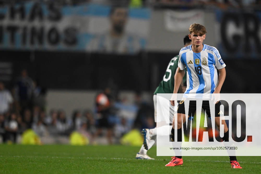 Nico Paz of Argentina during the FIFA World Cup, WM, Weltmeisterschaft, Fussball 2026 South American Qualifier match between Argentina and Bolivia at Estadio Mas Monumental Antonio Vespucio Liberti on October 15, 2024 in Buenos Aires, Argentina. Photo by D.Halisz SFSI Argentina v Bolivia - FIFA World Cup 2026 Qualifier