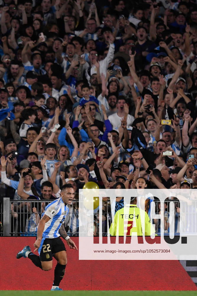 Lautaro Martinez of Argentina celebrate after scoring goal during the FIFA World Cup, WM, Weltmeisterschaft, Fussball 2026 South American Qualifier match between Argentina and Bolivia at Estadio Mas Monumental Antonio Vespucio Liberti on October 15, 2024 in Buenos Aires, Argentina. Photo by D.Halisz SFSI Argentina v Bolivia - FIFA World Cup 2026 Qualifier