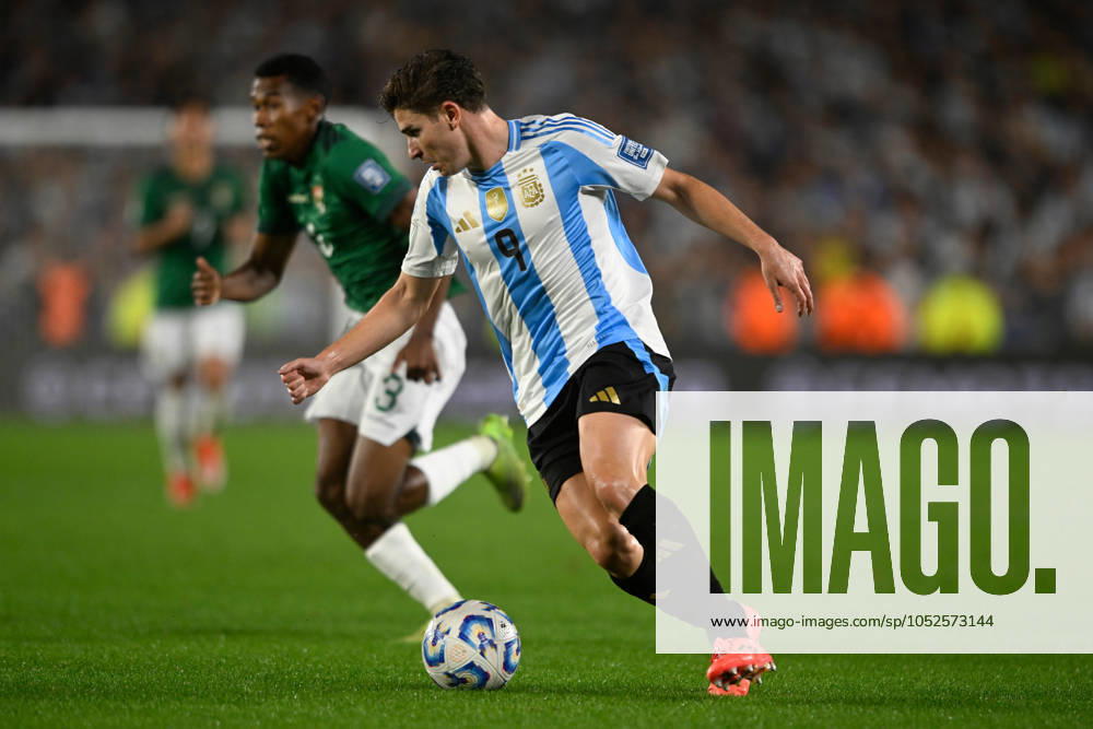 Julian Alvarez of Argentina during the FIFA World Cup, WM, Weltmeisterschaft, Fussball 2026 South American Qualifier match between Argentina and Bolivia at Estadio Mas Monumental Antonio Vespucio Liberti on October 15, 2024 in Buenos Aires, Argentina. Photo by D.Halisz SFSI Argentina v Bolivia - FIFA World Cup 2026 Qualifier