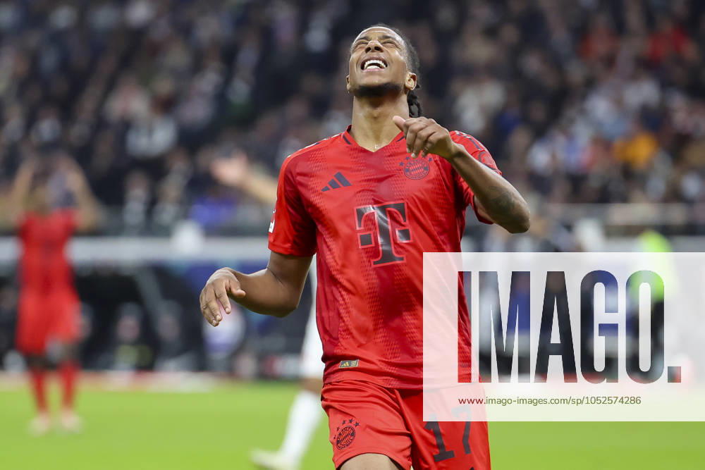 Michael Olise FC Bayern Muenchen looks disappointed, Bundesliga, Eintracht Frankfurt v FC Bayern München, Deutsche Bank Park, October 06, 2024 in Frankfurt am Main, Germany Photo by Marco Steinbrenner DeFodi Images Michael Olise FC Bayern Muenchen looks disappointed, Bundesliga, Eintracht Frankfurt v FC Bayern München, Deutsche Bank Park, October 6, 2024 in Frankfurt am Main, Germany Photo by Marco Steinbrenner DeFodi Images DFL regulations prohibit any use of photographs as image sequences and or quasi video not used in POL SRB CRO FRA GBR NED ITA USA Defodi 700 frank muenchen 202401006 435 Defodi-700 not used in POL SRB CRO FRA GBR NED ITA USA DFL regulations prohibit any use of photographs as image sequences and or quasi-video.