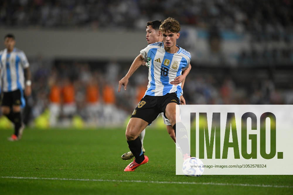 Nico Paz of Argentina during the FIFA World Cup, WM, Weltmeisterschaft, Fussball 2026 South American Qualifier match between Argentina and Bolivia at Estadio Mas Monumental Antonio Vespucio Liberti on October 15, 2024 in Buenos Aires, Argentina. Photo by D.Halisz SFSI Argentina v Bolivia - FIFA World Cup 2026 Qualifier