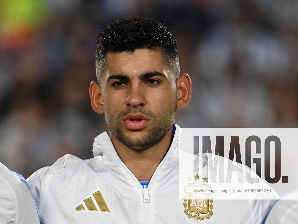 Cristian Romero of Argentina of Argentina previous a match between Argentina Vs Bolivia as part of World Cup 2026 Qualifiers at Estadio Mas Monumental on October 15, 2024 in BuenosAires, Argentina. Buenos Aires Buenos Aires Argentina