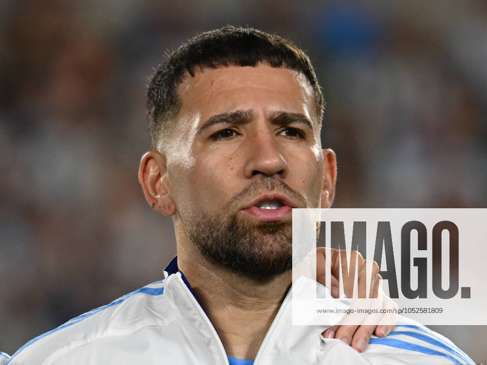 Nicolas Otamendi of Argentina previous a match between Argentina Vs Bolivia as part of World Cup 2026 Qualifiers at Estadio Mas Monumental on October 15, 2024 in BuenosAires, Argentina. Buenos Aires Buenos Aires Argentina