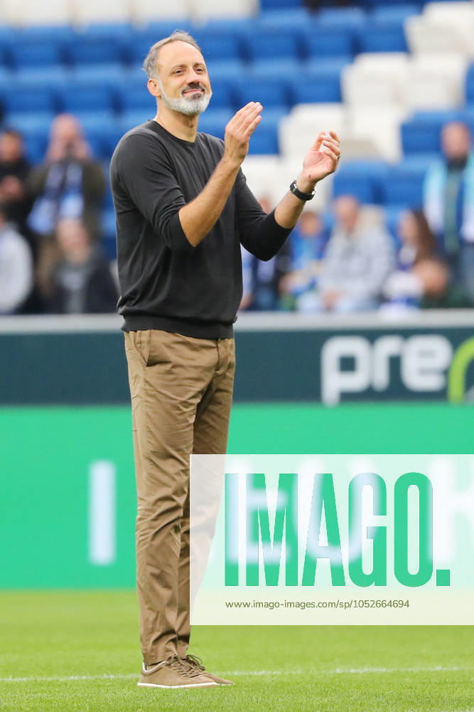 Fussball 1 Bundesliga, TSG 1899 Hoffenheim VfL Bochum, v l Trainer Pellegrino Matarazzo TSG 1899 Hoffenheim nach dem Spiel, after the match Sinsheim