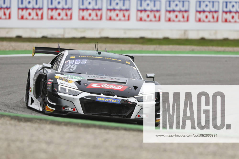 Hockenheim, Germany October 18 20 2024 ADAC GT Masters Final Hockenheimring 2024 In the picture Sandro Holzem Juliano Holzem Land Motorsport Audi R8 LMS Evo II Hockenheimring Baden Württemberg