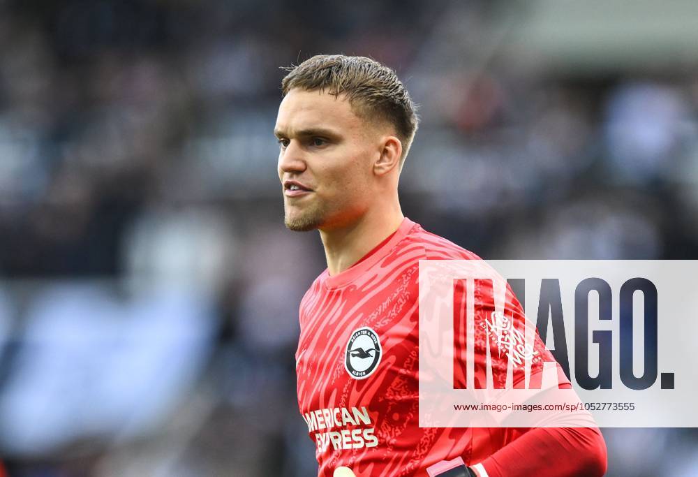 Bart Verbruggen goalkeeper for Brighton & Hove Albion Newcastle United v Brighton & Hove Albion, Premier League, Football, St James Park, Newcastle, UK, 19 Oct 2024