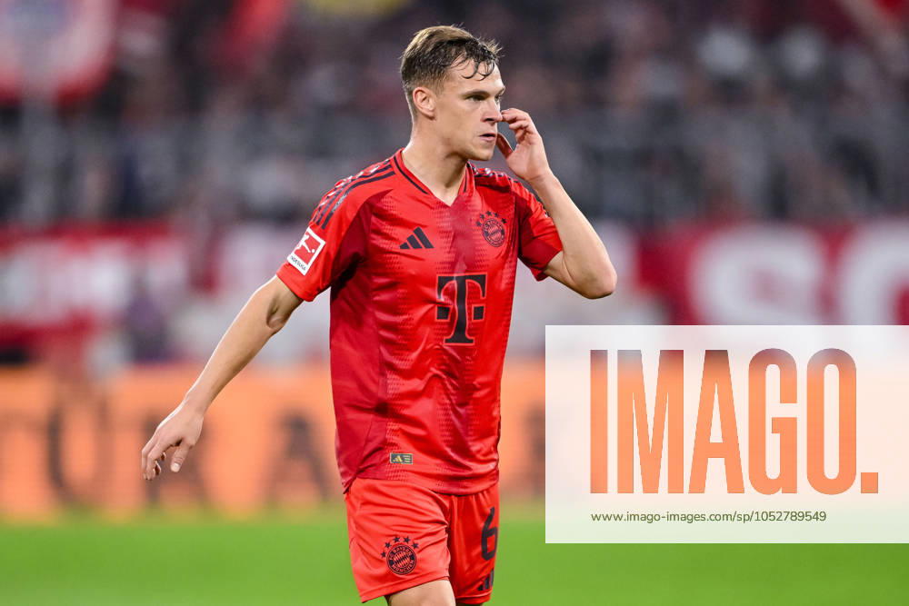 Joshua Kimmich FC Bayern Muenchen gestures, gestures during the Bundesliga 1 match between FC Bayern München and VfB Stuttgart, Allianz Arena on October 19, 2024 in Munich, Germany Photo by Harry Langer DeFodi Images Joshua Kimmich FC Bayern Muenchen gestures during the Bundesliga match between FC Bayern München and VfB Stuttgart at Allianz Arena on October 19, 2024 in Munich, Germany Photo by Harry Langer DeFodi Images DFL regulations prohibit any use of photographs as image sequences and or quasi video not used in POL SRB CRO FRA GBR NED ITA USA Defodi 541 FCBVFB20241019 339 Defodi-541 not used in POL SRB CRO FRA GBR NED ITA USA DFL regulations prohibit any use of photographs as image sequences and or quasi-video.