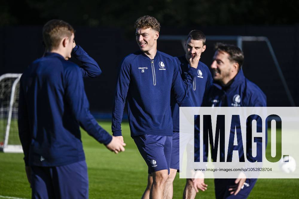 Gent s Mathias Delorge pictured during a training session of Belgian soccer team KAA Gent, Wednesday 23 October 2024 in Gent. The team is preparing for tomorrow s match against Norway s club Molde FK, in the second day of the group stage of UEFA Conference League tournament. TOM GOYVAERTS TomxGoyvaerts x103386069x