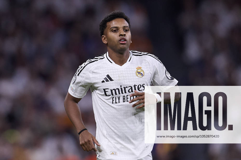 Rodrygo Goes of Real Madrid CF during the UEFA Champions League football match between Real Madrid CF and Borussia Dortmund at Santiago Bernabeu Stadium in Madrid, Spain, October 22, 2024 Madrid Spain - ZUMAa206 20241023_zsp_a206_045