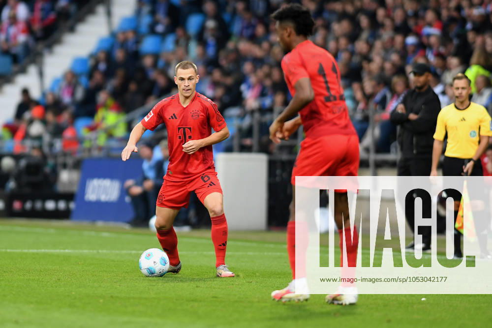 Joshua Kimmich FC Bayern Muenchen in action, on the ball, single action during the Bundesliga 1 match between VfL Bochum 1848 and FC Bayern München, Vonovia Ruhrstadion on October 27, 2024 in Bochum, Germany Photo by Ralf Treese DeFodi Images Joshua Kimmich FC Bayern Muenchen controls the ball during the Bundesliga match between VfL Bochum 1848 and FC Bayern München at Vonovia Ruhrstadion on October 27, 2024 in Bochum, Germany Photo by Ralf Treese DeFodi Images DFL regulations prohibit any use of photographs as image sequences and or quasi video not used in POL SRB CRO FRA GBR NED ITA USA Defodi 521 BOCFCB20241027 028 Defodi-521 not used in POL SRB CRO FRA GBR NED ITA USA DFL regulations prohibit any use of photographs as image sequences and or quasi-video.