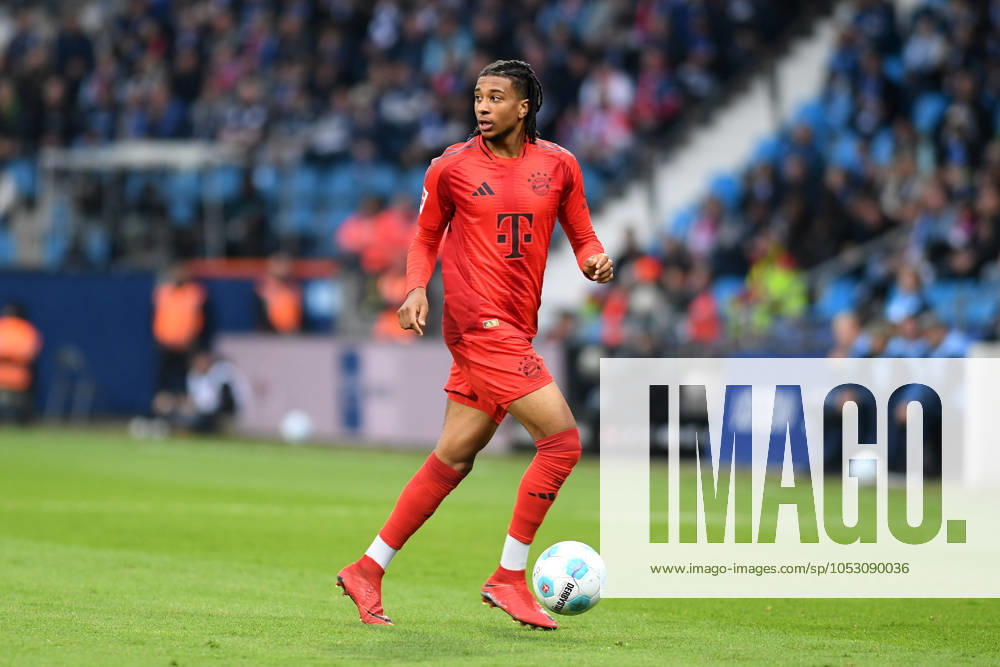 Michael Olise FC Bayern Muenchen in action, on the ball, single action during the Bundesliga 1 match between VfL Bochum 1848 and FC Bayern München, Vonovia Ruhrstadion on October 27, 2024 in Bochum, Germany Photo by Ralf Treese DeFodi Images Michael Olise FC Bayern Muenchen controls the ball during the Bundesliga match between VfL Bochum 1848 and FC Bayern München at Vonovia Ruhrstadion on October 27, 2024 in Bochum, Germany Photo by Ralf Treese DeFodi Images DFL regulations prohibit any use of photographs as image sequences and or quasi video not used in POL SRB CRO FRA GBR NED ITA USA Defodi 521 BOCFCB20241027 093 Defodi-521 not used in POL SRB CRO FRA GBR NED ITA USA DFL regulations prohibit any use of photographs as image sequences and or quasi-video.