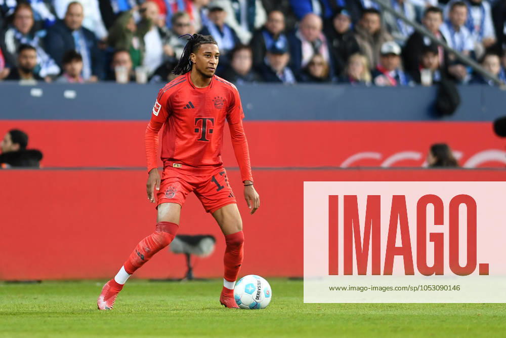 Michael Olise FC Bayern Muenchen in action, on the ball, single action during the Bundesliga 1 match between VfL Bochum 1848 and FC Bayern München, Vonovia Ruhrstadion on October 27, 2024 in Bochum, Germany Photo by Ralf Treese DeFodi Images Michael Olise FC Bayern Muenchen controls the ball during the Bundesliga match between VfL Bochum 1848 and FC Bayern München at Vonovia Ruhrstadion on October 27, 2024 in Bochum, Germany Photo by Ralf Treese DeFodi Images DFL regulations prohibit any use of photographs as image sequences and or quasi video not used in POL SRB CRO FRA GBR NED ITA USA Defodi 521 BOCFCB20241027 133 Defodi-521 not used in POL SRB CRO FRA GBR NED ITA USA DFL regulations prohibit any use of photographs as image sequences and or quasi-video.