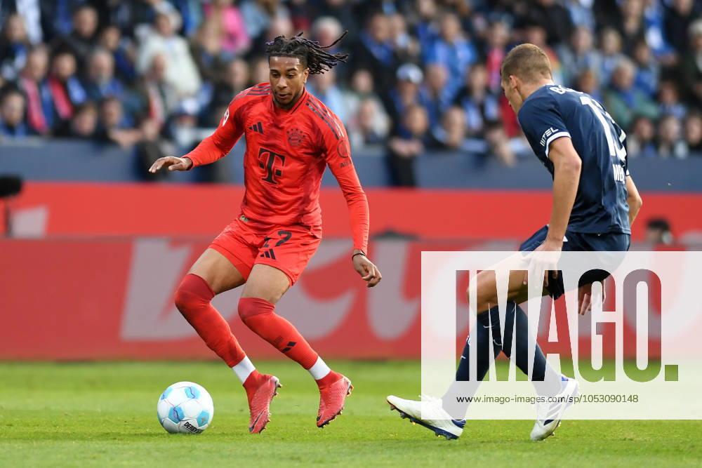 Michael Olise FC Bayern Muenchen in action, on the ball, single action during the Bundesliga 1 match between VfL Bochum 1848 and FC Bayern München, Vonovia Ruhrstadion on October 27, 2024 in Bochum, Germany Photo by Ralf Treese DeFodi Images Michael Olise FC Bayern Muenchen controls the ball during the Bundesliga match between VfL Bochum 1848 and FC Bayern München at Vonovia Ruhrstadion on October 27, 2024 in Bochum, Germany Photo by Ralf Treese DeFodi Images DFL regulations prohibit any use of photographs as image sequences and or quasi video not used in POL SRB CRO FRA GBR NED ITA USA Defodi 521 BOCFCB20241027 134 Defodi-521 not used in POL SRB CRO FRA GBR NED ITA USA DFL regulations prohibit any use of photographs as image sequences and or quasi-video.