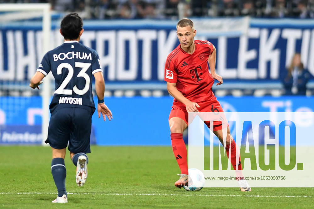 Joshua Kimmich FC Bayern Muenchen in action, on the ball, single action during the Bundesliga 1 match between VfL Bochum 1848 and FC Bayern München, Vonovia Ruhrstadion on October 27, 2024 in Bochum, Germany Photo by Ralf Treese DeFodi Images Joshua Kimmich FC Bayern Muenchen controls the ball during the Bundesliga match between VfL Bochum 1848 and FC Bayern München at Vonovia Ruhrstadion on October 27, 2024 in Bochum, Germany Photo by Ralf Treese DeFodi Images DFL regulations prohibit any use of photographs as image sequences and or quasi video not used in POL SRB CRO FRA GBR NED ITA USA Defodi 521 BOCFCB20241027 160 Defodi-521 not used in POL SRB CRO FRA GBR NED ITA USA DFL regulations prohibit any use of photographs as image sequences and or quasi-video.