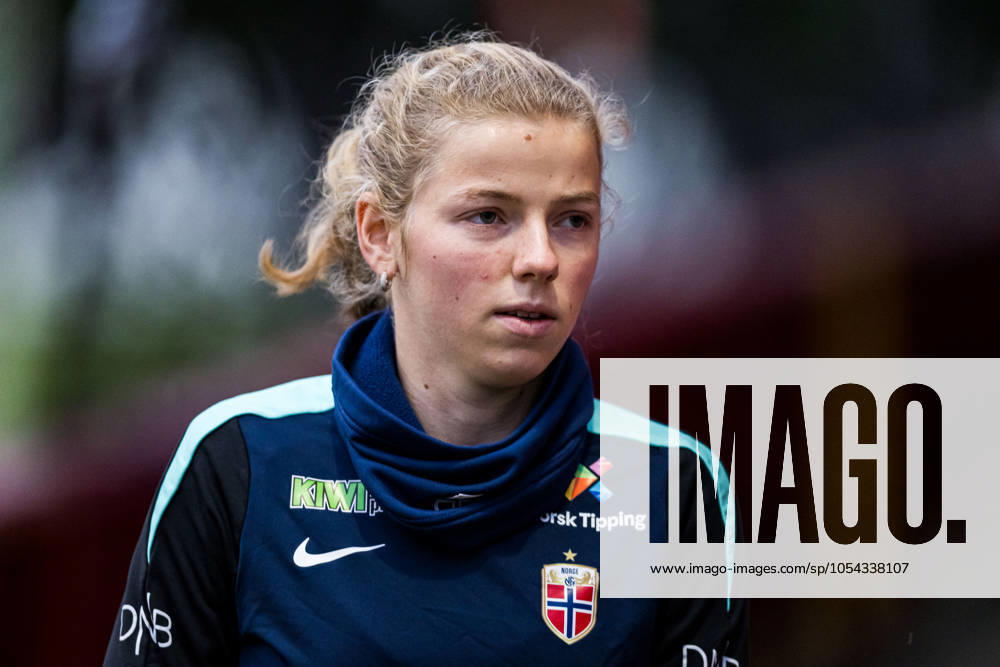 Justine Kielland of the Norwegian women s national football team during a training session on November 28, 2024 in Larne Photo Marius Simensen BILDBYRAN COP 238 bbeng dam football fotball fotboll norge norway practice soccer training trening träning uefa women s euro qualifier