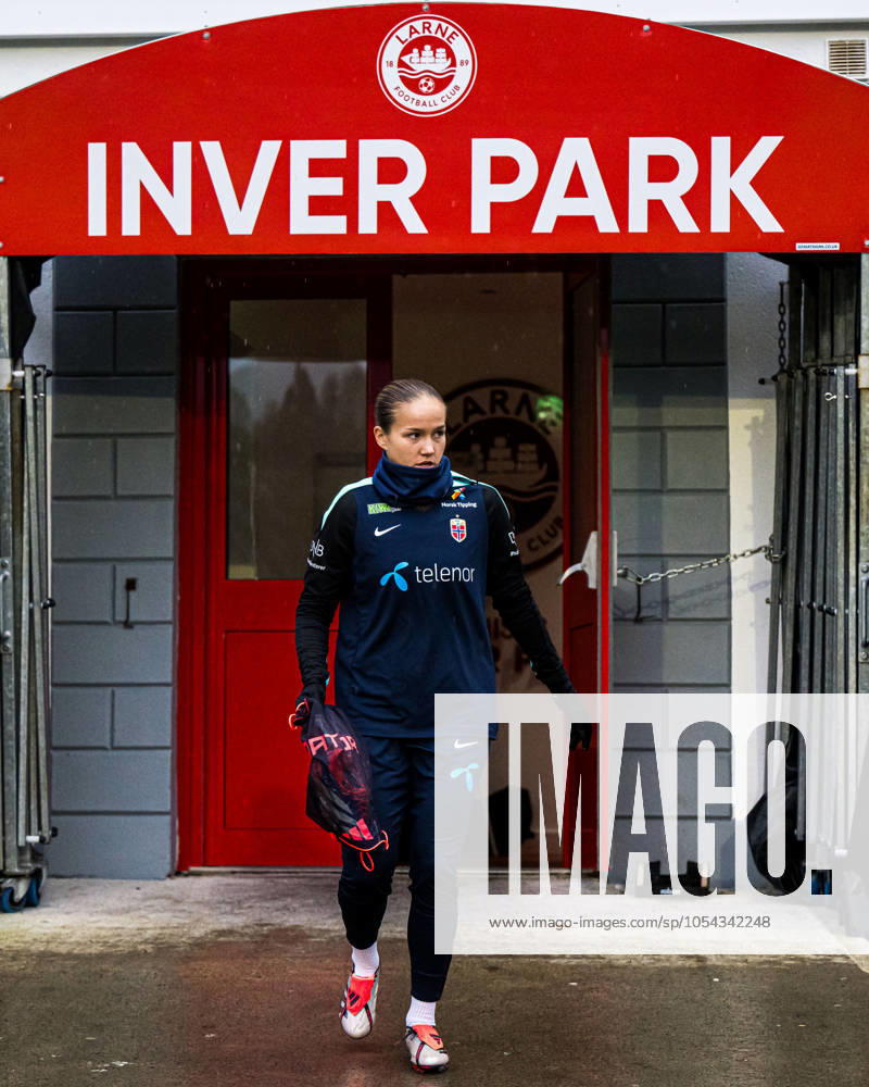 Guro Reiten of the Norwegian women s national football team during a training session on November 28, 2024 in Larne Photo Marius Simensen BILDBYRAN COP 238 bbeng dam football fotball fotboll norge norway practice soccer training trening träning uefa women s euro qualifier