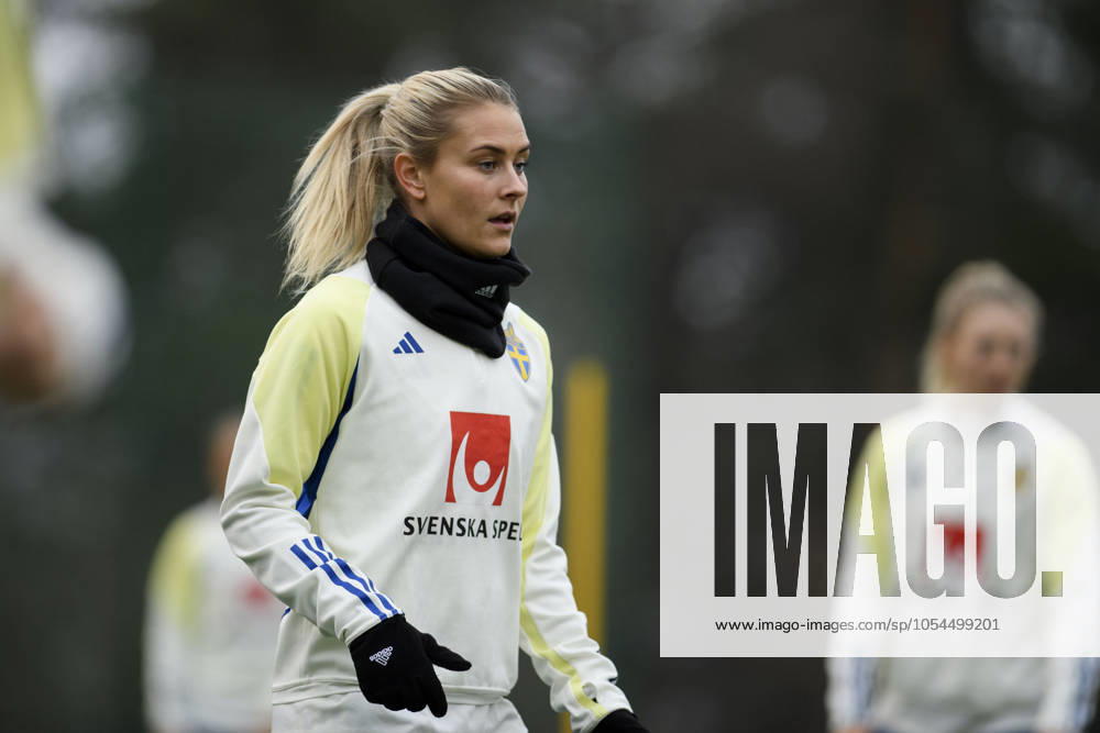 STOCKHOLM, SWEDEN 20241201 Amanda Nildén as the womens national soccer team trains at Arsta IP ahead of the second European Championship playoff match against Serbia STOCKHOLM SWEDEN